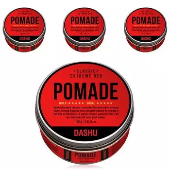 Dashu Classic Extreme Red Pomade Hair Styling, 100g, 4 pieces