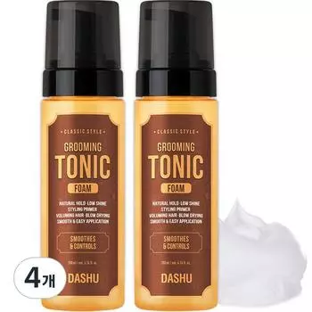 Dashu Classic Style Grooming Tonic Foam Hair Wax, 4 штуки, 200мл, Лучшие мужские средства для волос из Кореи