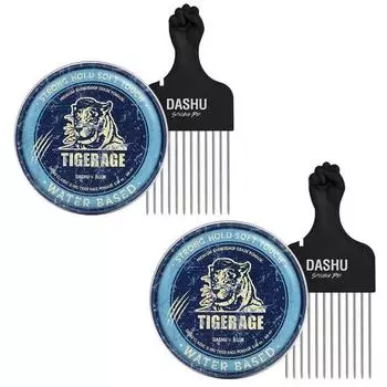 Dashu Classic Tiger Lazy Water-based Pomade + Styling Pick, 168ml, 2 sets, Korea best mens hair products