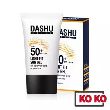 DASHU Daily Light Fit Sun Gel 50 мл 50+ PA++++ / Солнцезащитный крем / Солнцезащитный блок) 50ml x 1