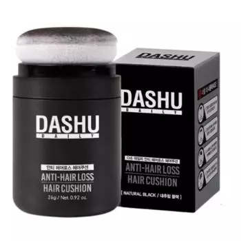 DASHU Ежедневная подушечка для волос против выпадения волос 26г (Натуральный черный/натуральный коричневый) чёрный
