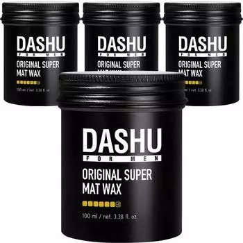 Dashu for Men Premium Original Super Matte Hair Wax, 100ml, 4 pieces, Korea best mens hair products