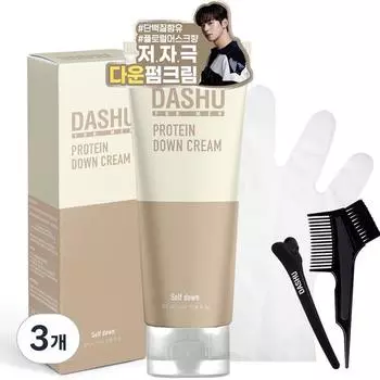 Dashu for Men Протеиновый пуховый крем, 100 мл, 3 шт, Лучшие мужские средства для волос из Кореи
