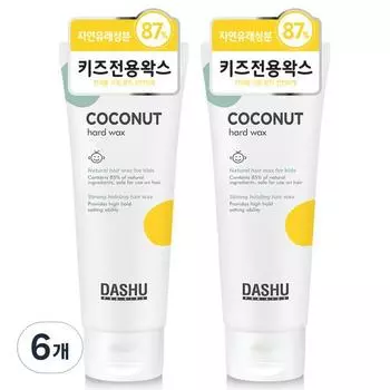 Dashu Kids Кокосовый твердый воск для волос, 100мл, 6 шт., Лучшие мужские средства для волос из Кореи
