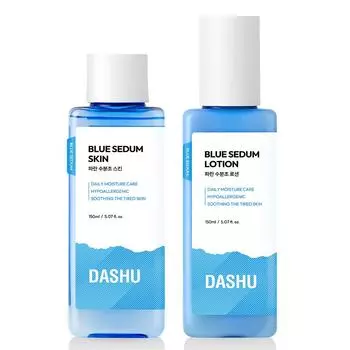 Dashu Men s Blue Moisture Skin 150ml + Lotion 150ml Set, 1 set