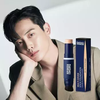 DASHU Men s Cover Stick Foundation #02 Нейтральный Бежевый