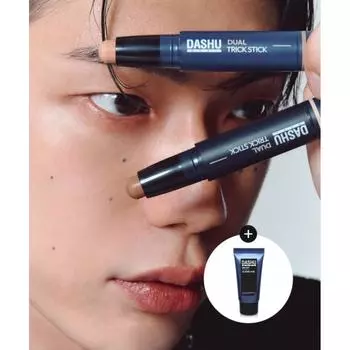 DaShu Men S Dual Trick Contour Creation SheddIng No. 2 Light + Aqua All In One Lotion 30ml Free NONE