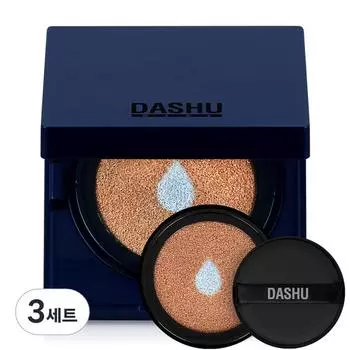 Dashu Mens Aqua Mat BB Cushion 15g + Refill 15g Set, Deep Beige, 3 Sets, Korea best mens cosmetics