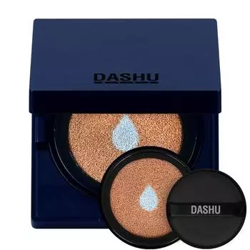 Dashu Mens Aqua Matte BB Cushion Foundation Original 15g + Refill 15g Set, Deep Beige, 1 набор, Лучшая мужская косметика Кореи