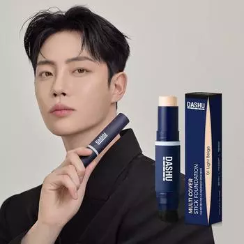 DASHU Mens Multi Cover Stick Foundation [№1 / №1]. 2] #01 Light Beige