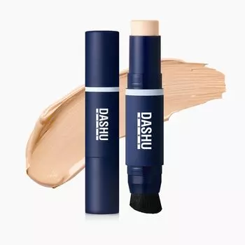 Dashu Multi Cover Stick Foundation Acne Scars Pores Dark Spots Conceal Primer Concealer BB Cream Sunscreen Men s SPF50+/PA++++ (Light Beige, 12g)