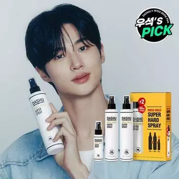DASHU Спрей для мужской фиксации Mega Hold Super Hard Spray 250 мл 2 вида, специальный набор (+50 мл бесплатно)