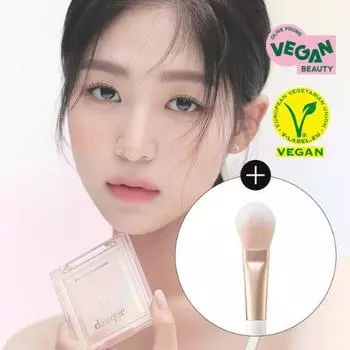 Dasique [новый выпуск, кисть бесплатно] Выберите 1 из 2 корректирующих финишных пудр Daisique 01 COTTON LIGHT