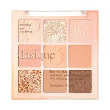 Dasique Official Daisique #14 Peach Squeeze Peach Squeeze Eyeshadow/9 Color Eyeshadow Palette/Tear Bag Maker/Tear Shadow Palette
