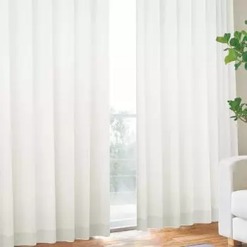 Дать Для экономии энергии вы просто используете Двойные кружевные шторы с защитой от тепла и УФ-излучения дизайн Белый 100 x 198 см x 2 диска [Шторы не будут мне]