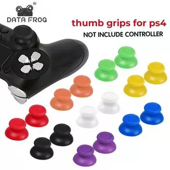 DATA FROG 6/10 шт. сменные джойстики для контроллера PS4, аналоговые джойстики, ручки для большого пальца для Sony Playstation 4, аксессуары 6PCS белый
