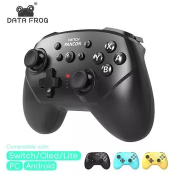 Data Frog беспроводной контроллер для Nintendo Switch Pro контроллер Turbo игровой контроллер для Nintendo Switch Oled аксессуары чёрный