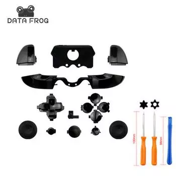 DATA FROG матовый черный на заказ, кнопки контроллера Xbox ONE, полный комплект модов, триггеры DPad + отвертка Torx, ремонт