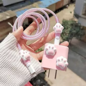 Data Line Accessories Data Wire Winder 18/20W USB Cable Cover Charger Protection Case for IPhone