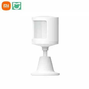 Датчик человеческого тела Xiaomi Mijia 2 с держателем, монитор движения тела, интеллектуальная связь, работа с приложением Mijia для умного дома белый