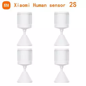 Датчик человеческого тела Xiaomi Mijia 2S с держателем, монитор движения тела, интеллектуальная связь, работа с приложением Mihome для умного дома 2 Pieces