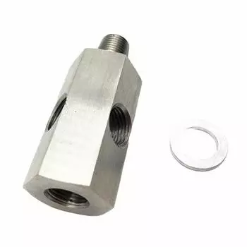 Датчик давления масла 1/8 BSPT Переходник на два NPT Линия подачи масла турбокомпрессора Манометр