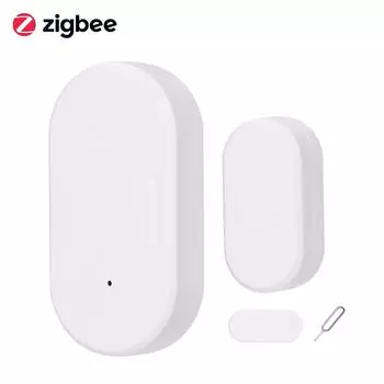 Датчик дверей и окон ZigBee Поддержка датчика беспроводных контактов Приложение Home Device Intelligence Linkage 0 белый