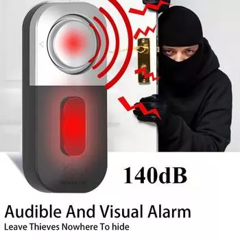 Датчик двери окна беспроводной охранной сигнализации 140bp магнитный дом длиннее система входа охранная сигнализация 1pc