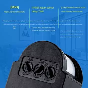 Датчик движения 24 В 110 В/220 В PIR детектор движения автоматический инфракрасный настенный таймер наружный 12 В светодиодный датчик движения выключатель света