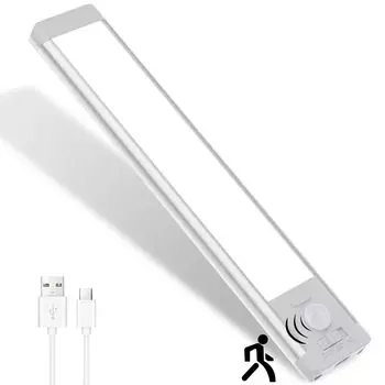 Датчик движения для внутренней светодиодной панели Датчик перезаряжаемый дневной свет ручной магнитный светодиод без проводов Высокий Высокий Длинный кухонный 20 см Свет, Свет, Свет, Тип-C, Свет,