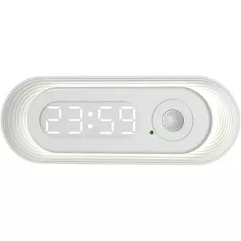 Датчик движения настенные часы ночник USB кабель магнитные присоски принадлежности для спальни ванная комната туалет кухня украшения датчик движения настенные часы