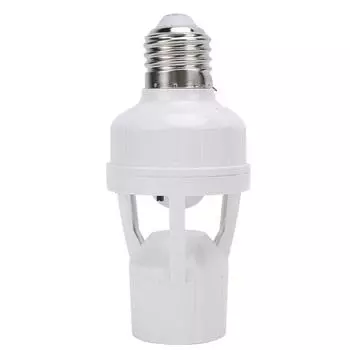 Датчик движения Патрон лампы E27 Винт Патрон светодиодной лампы Инфракрасный датчик движения Выключатель Патрон