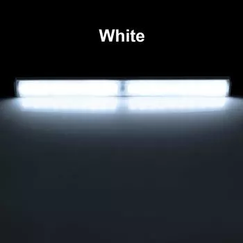 Датчик движения PIR Подсветка шкафа Освещение шкафа Беспроводной USB Перезаряжаемый энергосберегающий светодиодный ночник Бар для шкафа Шкаф Лестница 10cm белый