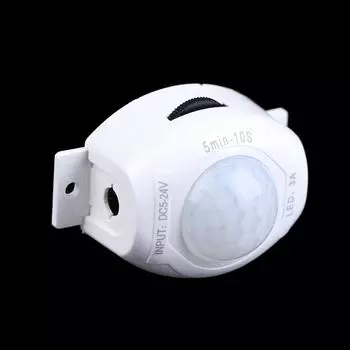 Датчик движения постоянного тока 5 В 12 В, переключатель света, детектор движения, активированный таймер, автоматический