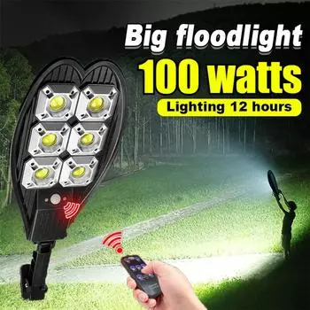 Датчик движения Солнечный свет 100 Вт Супер Яркий Солнечный Свет Уличный Прочный Солнечный Свет Для Уличного Сада Солнечный Светильник 1pcs