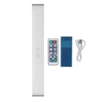 Датчик движения Светильник Пульт Дистанционного Управления Светодиодная Лампа Бар Таймер Ночной Светильник для Шкафа Чтения