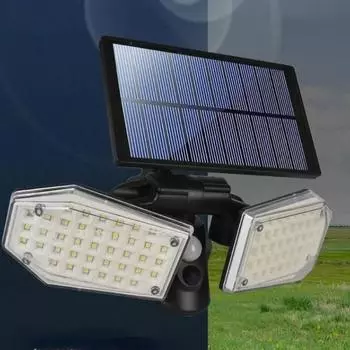 Датчик движения, светодиодный солнечный уличный фонарь, уличный энергосберегающий уличный светильник для дома, беспроводной светодиодный настенный светильник, уличный водонепроницаемый 2000LM