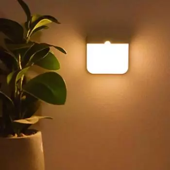 Датчик движения светодиодный светильник USB зарядка квадратный светильник для спальни кухни лестницы прихожей шкафа шкафа освещения белый