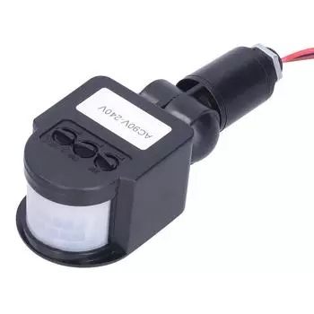 Датчик движения тела PIR Инфракрасный интеллектуальный датчик движения человека для коридора, лестницы, AC90V240V