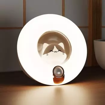 Датчик движения USB Магнит и регулируемый ночной столик Вход Вход для непрямой кошки Для аварийного отключения электроэнергии Теплый белый свет CJW, для помещений,