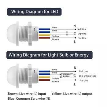 Датчик движения, выключатель света 220 В 110 В, датчик присутствия PIR для регулировки задержки освещения, детектор движения, автоматический выключатель лампы