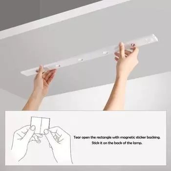 Датчик движения Yousheng, ночник, светодиодная лампа для шкафа, 3000K-6500K, регулируемая яркость, без мерцания, простая в установке магнитная подсветка для шкафа 20cm