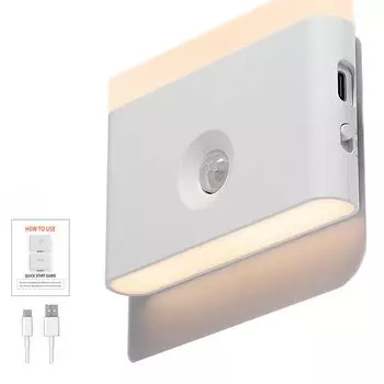 Датчик движения ZHOUMIN, роскошный датчик, без проводов, автоматический ночной фонарик, теперь легче ходить по дому ночью, даже когда вы идете в дом