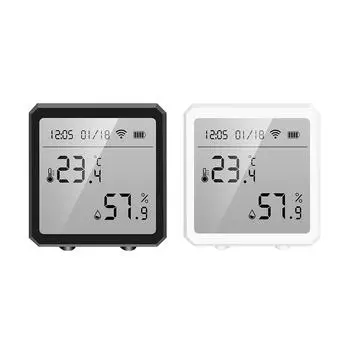 Датчик гигрометра WiFi с ЖК-дисплеем для телевизора, кондиционера, инфракрасного устройства # White