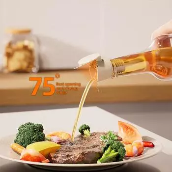 Датчик гравитации Пластиковая пробка для бутылки с маслом Крышка для приправы Насадка для заливки масла Герметичная пробка Пробка для оливок Диспенсер Кухонные принадлежности жёлтый