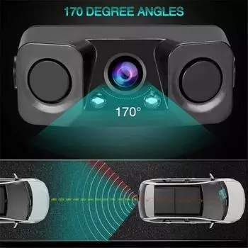 Датчик камеры заднего вида с высокой прочностью Rador 170 градусов Автомобильная камера заднего вида для чёрный
