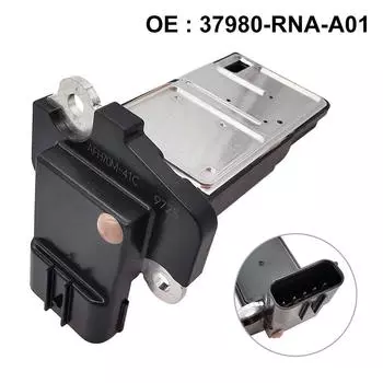Датчик массового расхода воздуха 37980-RNA-A01 для Honda Civic Accord Pilot Acura RL MDX TL чёрный
