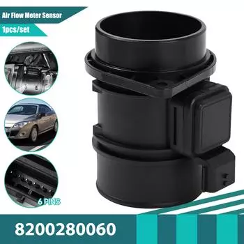 Датчик массового расхода воздуха MAF для Renault Clio Master Trafic Kangoo Megane Scenic Vauxhall Vivaro Movano 1,5 2,0 2,5 5WK97008Z чёрный