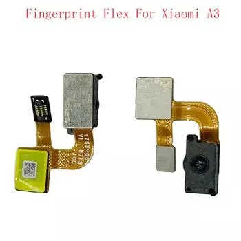Датчик отпечатков пальцев, кнопка «Домой», гибкий ленточный кабель для Xiaomi Mi A3, сенсорный датчик, замена гибкого кабеля For Mi A3
