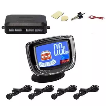 Датчик парковки автомобиля, задняя дальность парковки, резервная сигнализация заднего вида, зуммер, речь